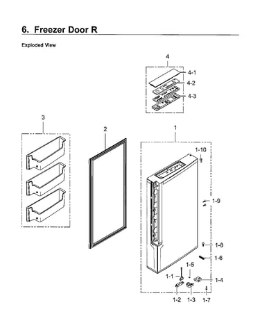 Freezer door rt