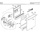 Bosch SHX46L15UC/55 door diagram