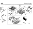Bosch SHP68T55UC/09 rack asy diagram