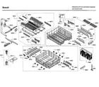 Bosch SHXN8U55UC/09 rack asy diagram