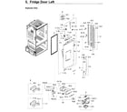 Samsung RF28HFEDBWW/AA-07 fridge left door diagram