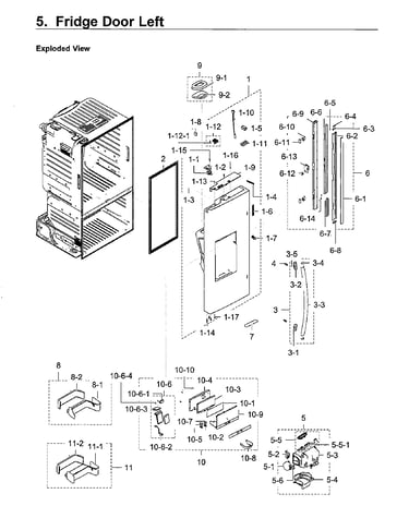 Fridge left door