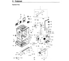 Samsung RF28HFEDBWW/AA-09 cabinet diagram