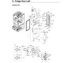 Samsung RF28HFEDBWW/AA-09 fridge left door diagram