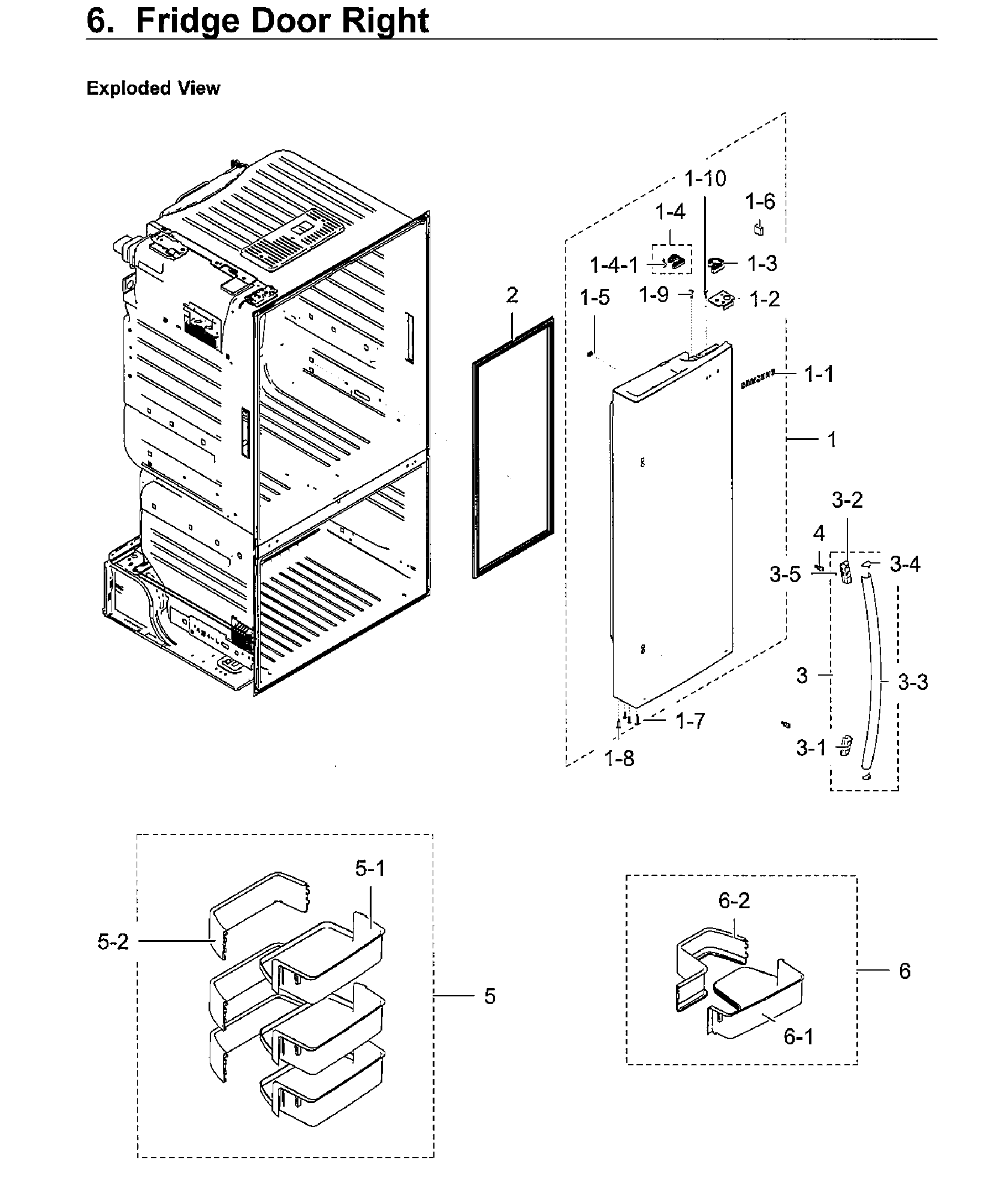 Fridge right door