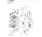Samsung RF28HFEDBWW/AA-10 cabinet diagram