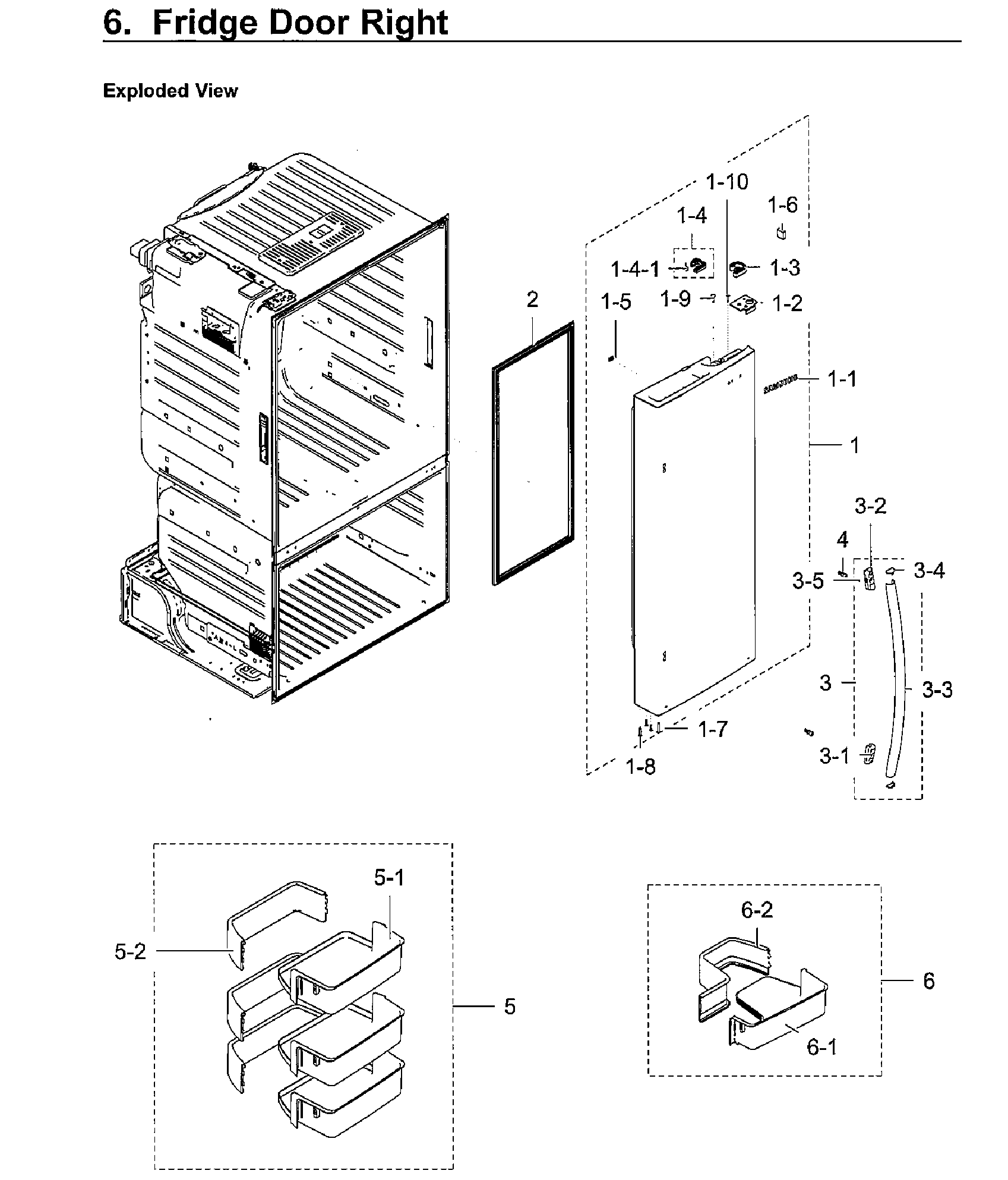 Fridge right door