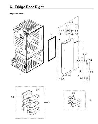 Fridge right door