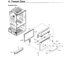 Samsung RF28HFEDBWW/AA-11 freezer door diagram