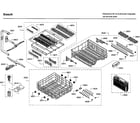 Bosch SHPM65W52N/01 rack asy diagram