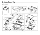 Samsung WA5471ABP/XAA-01 top asy diagram