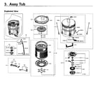 Samsung WA5471ABP/XAA-01 tub asy diagram