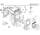 Bosch WFMC8400UC/14 frame diagram
