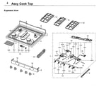 Samsung NX58F5500SS/AA-02 cooktop diagram