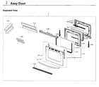 Samsung NX58F5700WS/AA-04 door diagram