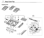 Samsung NX58F5700WS/AA-04 cooktop diagram