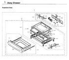 Samsung NX58H9500WS/AA-02 drawer diagram