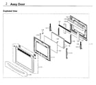 Samsung NX58H9950WS/AA-01 door diagram