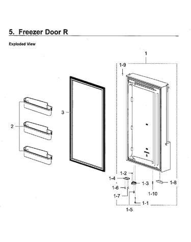 Freezer door r