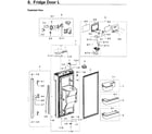 Samsung RF28K9380SG/AA-01 fridge door l diagram