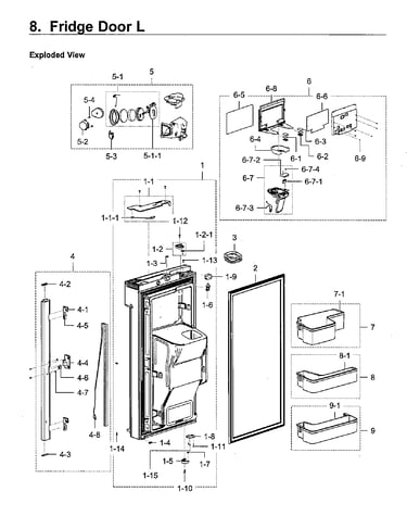 Fridge door l