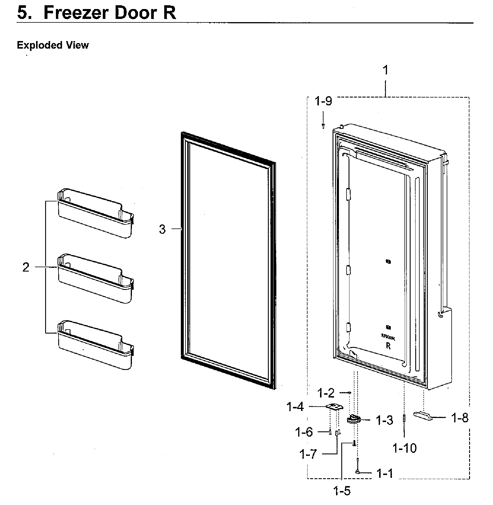 Freezer door r