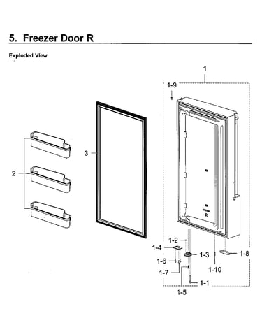 Freezer door r
