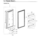 Samsung RF28K9380SG/AA-02 freezer door l diagram
