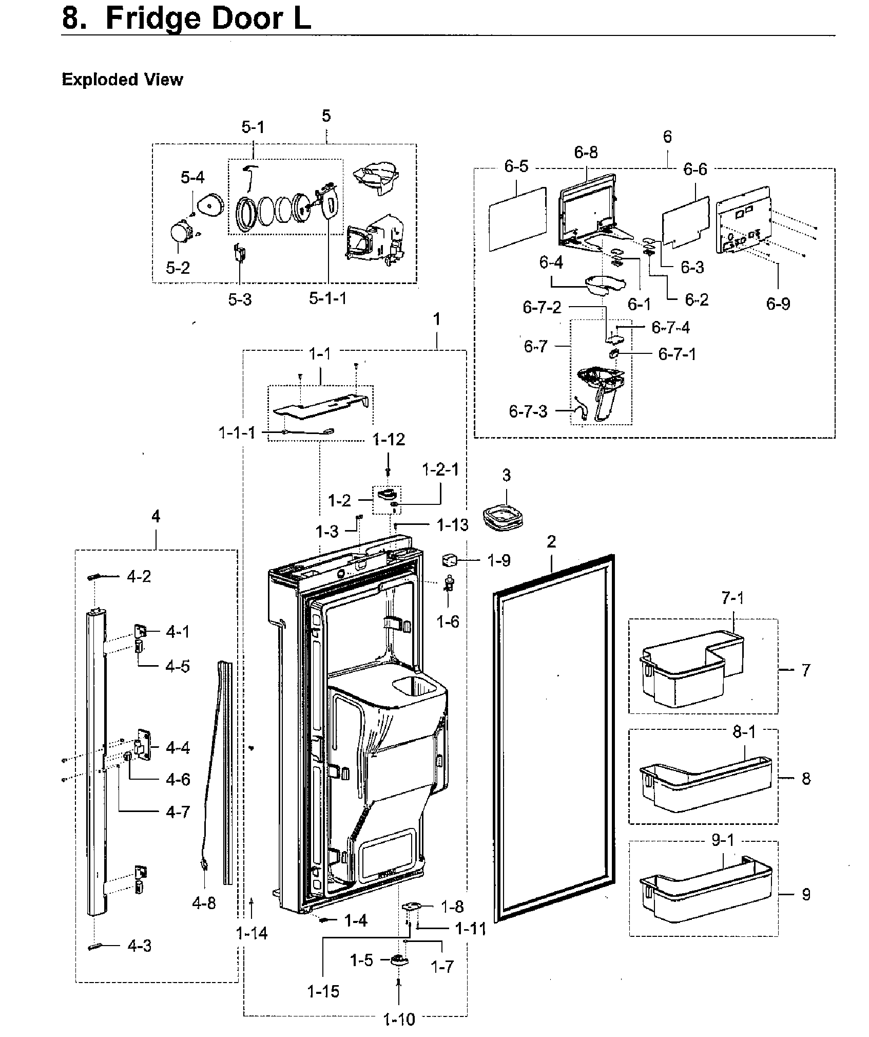 Fridge door l