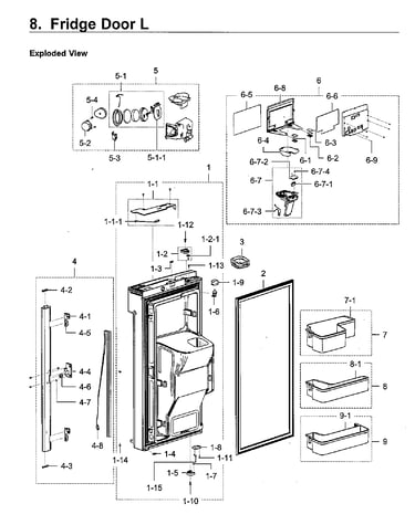 Fridge door l