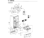 Samsung RF28K9380SR/AA-01 cabinet diagram