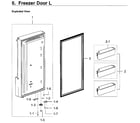 Samsung RF28K9380SR/AA-01 freezer door l diagram
