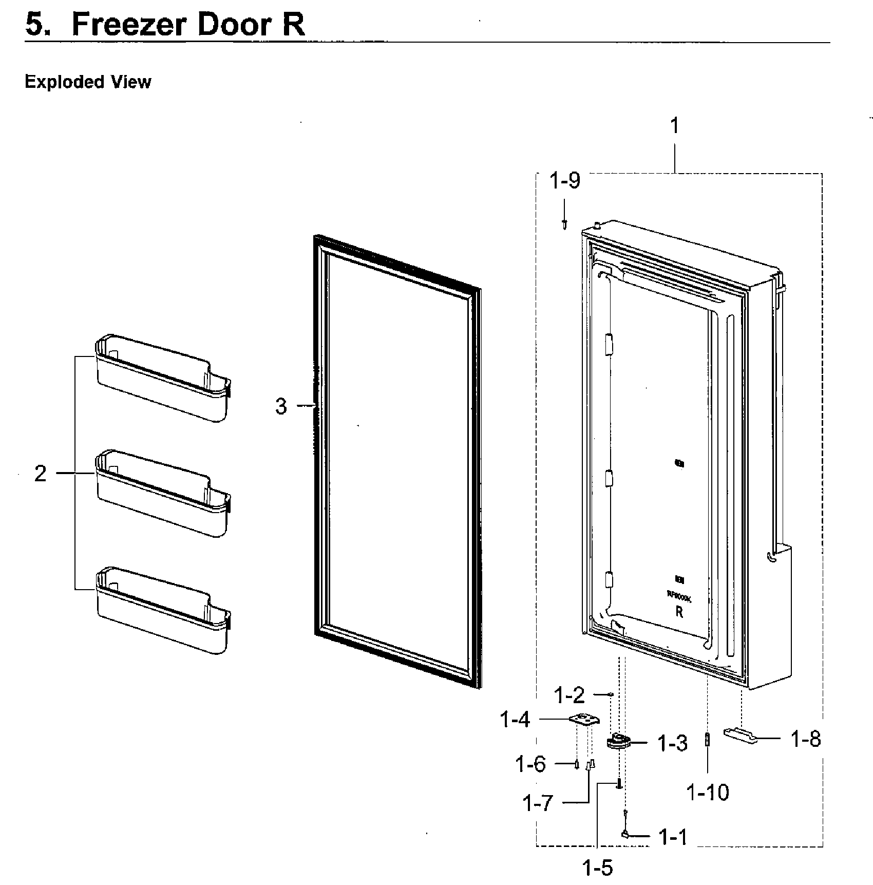 Freezer door r