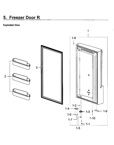 Freezer door r