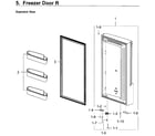 Samsung RF28K9580SG/AA-01 freezer door r diagram