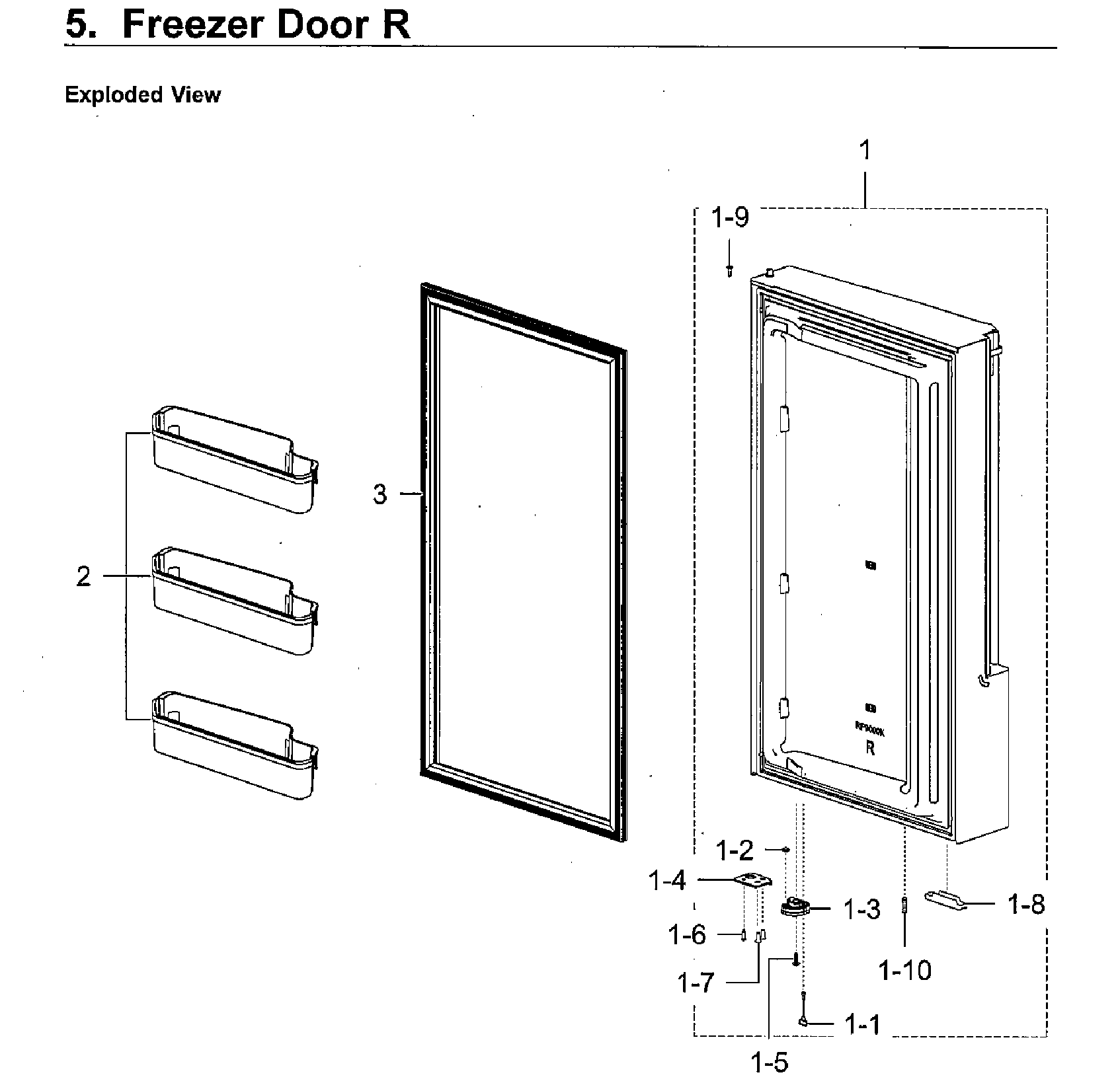 Freezer door r