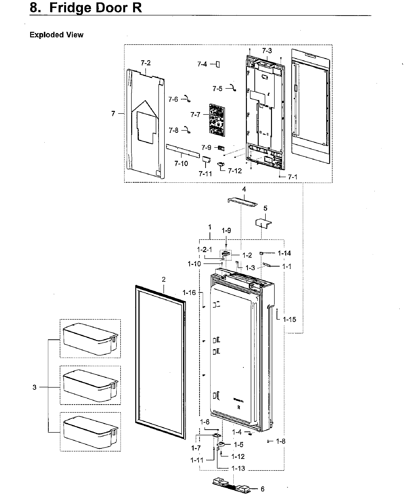 Fridge door l