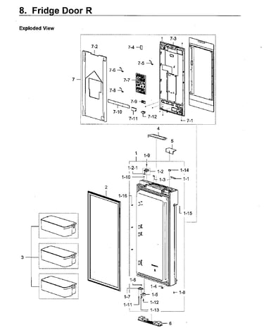Fridge door l