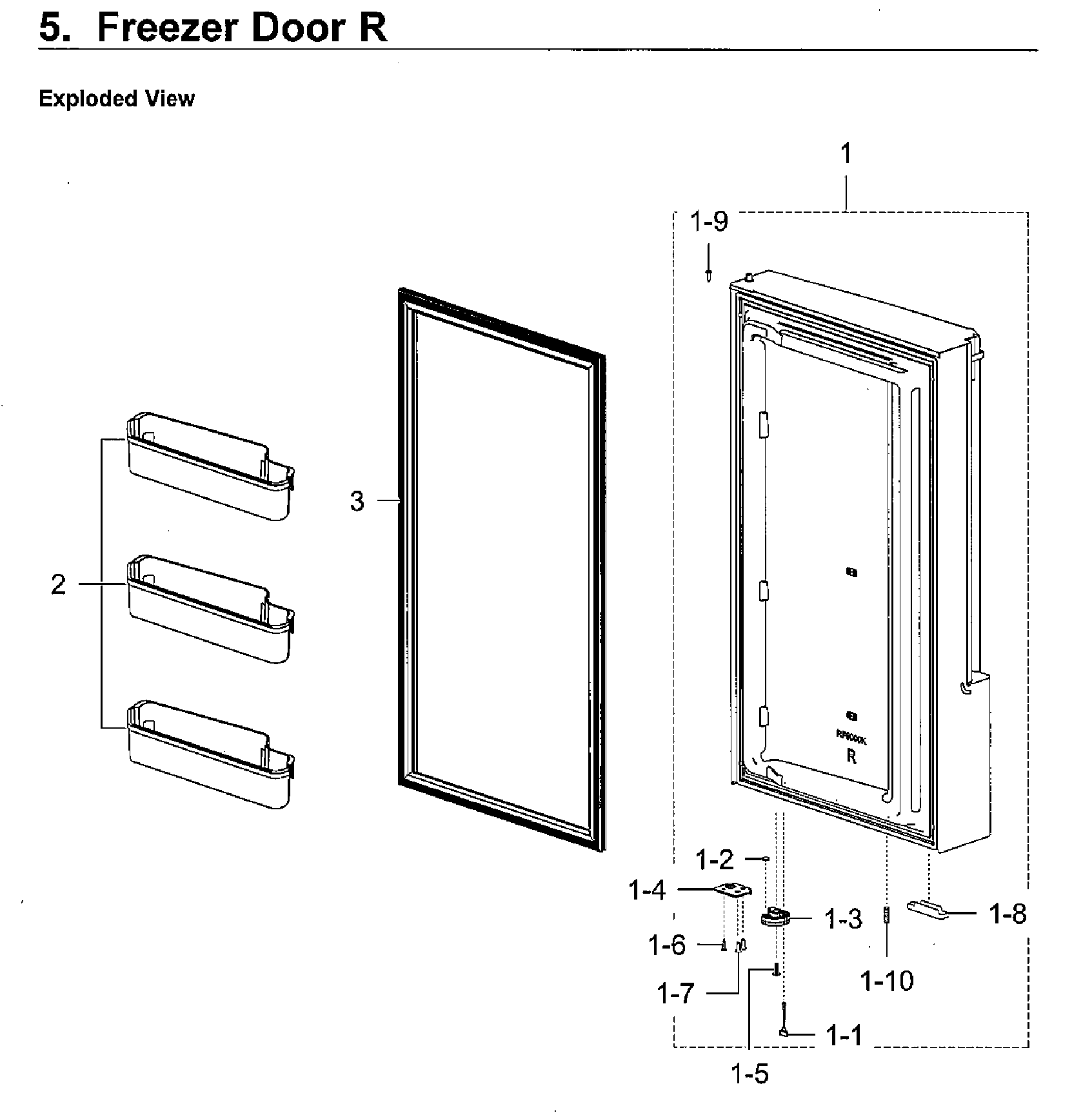 Freezer door r