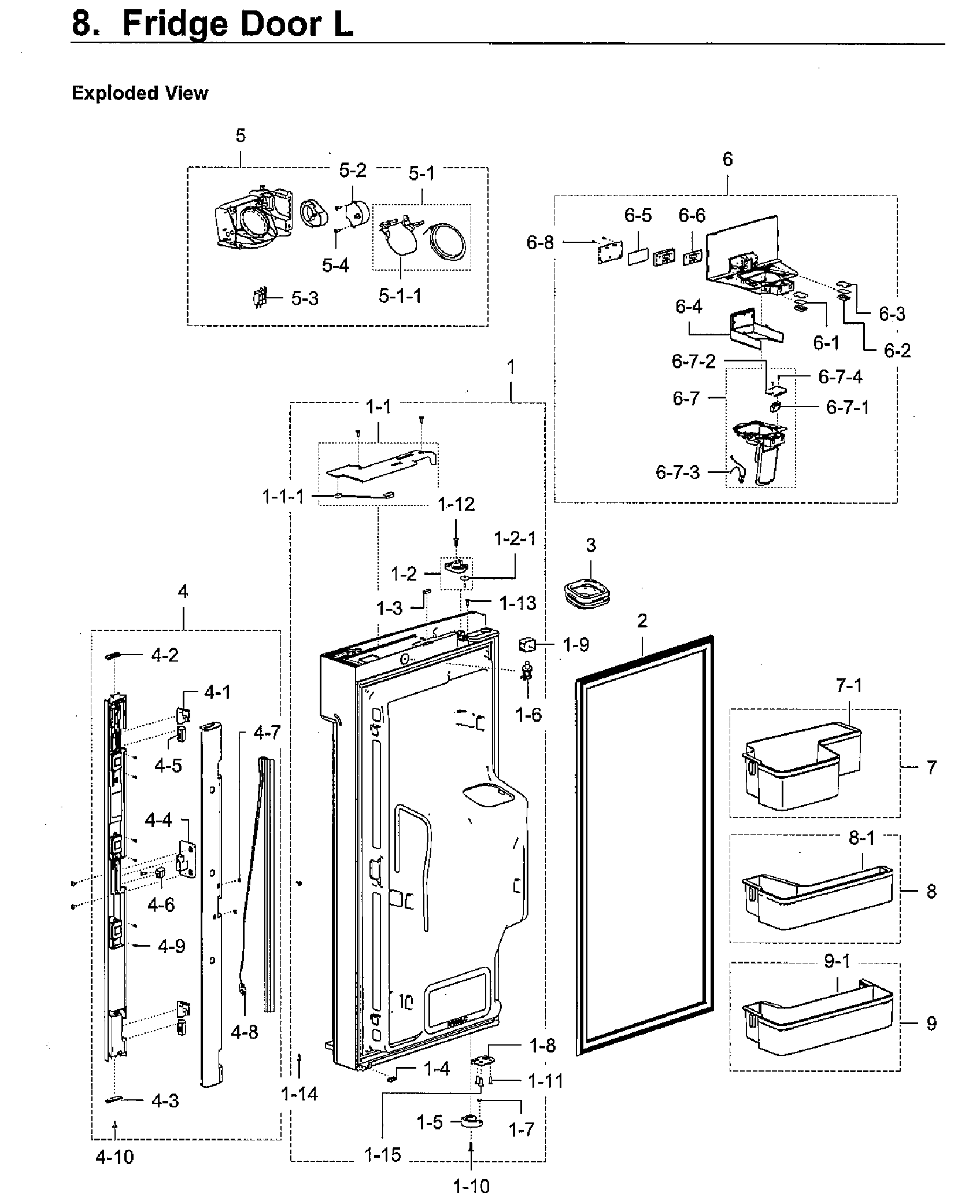 Fridge door l