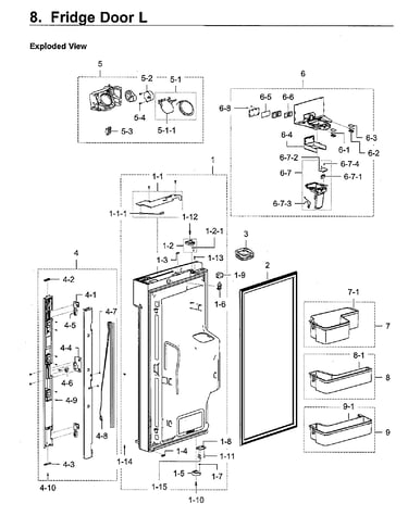 Fridge door l