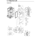 Samsung RF23HCEDBSR/AA-14 fridge door l diagram