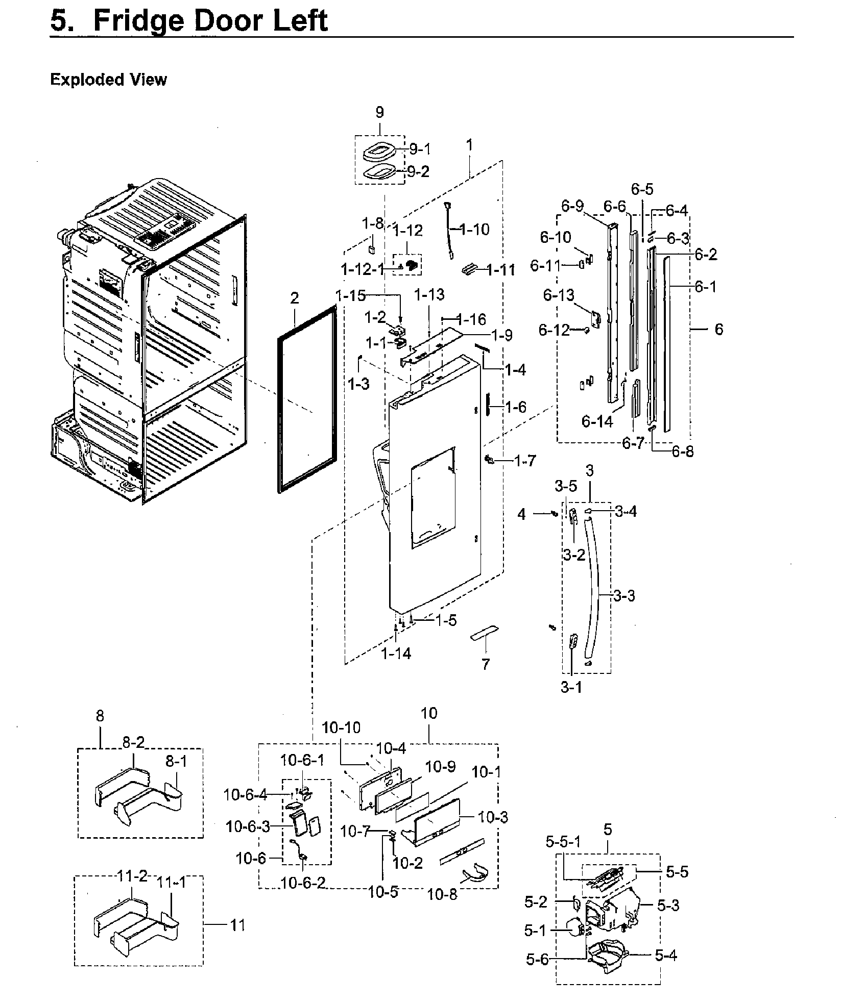 Fridge door l