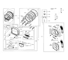 Samsung DV50K8600GW/A3-01 drum parts diagram