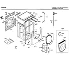 Bosch WFMC3301UC/04 cabinet/door diagram