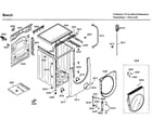 Bosch WFMC3301UC/09 cabinet/door diagram