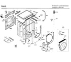 Bosch WFMC3301UC/13 cabinet/door diagram