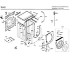 Bosch WFMC4301UC/02 cabinet/front door diagram