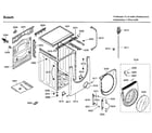 Bosch WFMC4301UC/03 cabinet/front door diagram