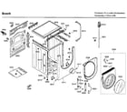 Bosch WFMC4301UC/04 cabinet/front door diagram